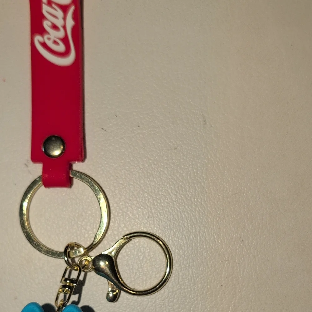 Coca-Cola Character Keychain with Blue Hat